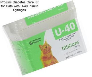 ProZinc Diabetes Care Kit for Cats with U-40 Insulin Syringes