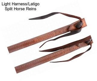 Light Harness/Latigo Split Horse Reins
