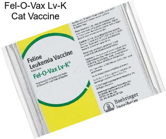 Fel-O-Vax Lv-K Cat Vaccine