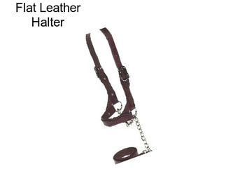 Flat Leather Halter