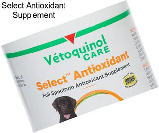 Select Antioxidant Supplement