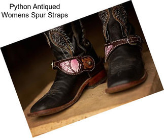 Python Antiqued Womens Spur Straps