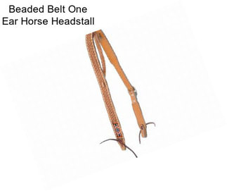 Beaded Belt One Ear Horse Headstall