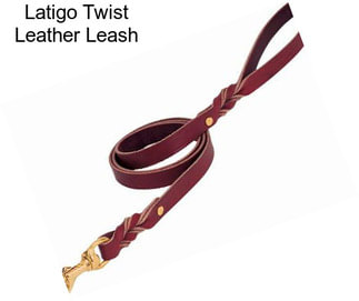 Latigo Twist Leather Leash