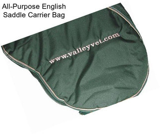 All-Purpose English Saddle Carrier Bag