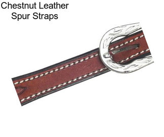 Chestnut Leather Spur Straps