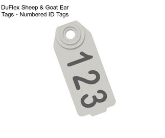 DuFlex Sheep & Goat Ear Tags - Numbered ID Tags