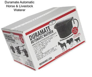 Duramate Automatic Horse & Livestock Waterer