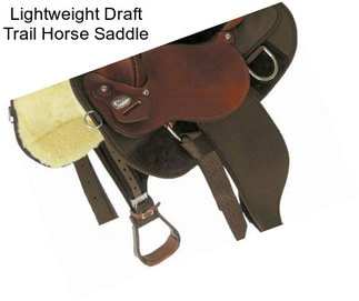 Lightweight Draft Trail Horse Saddle