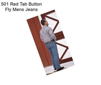 501 Red Tab Button Fly Mens Jeans