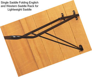 Single Saddle Folding English and Western Saddle Rack for Lightweight Saddle