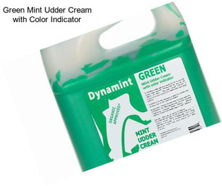 Green Mint Udder Cream with Color Indicator