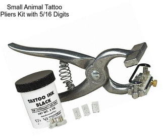 Small Animal Tattoo Pliers Kit with 5/16\