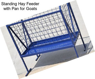 Standing Hay Feeder with Pan for Goats