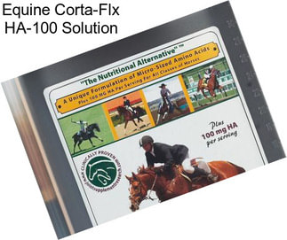 Equine Corta-Flx HA-100 Solution