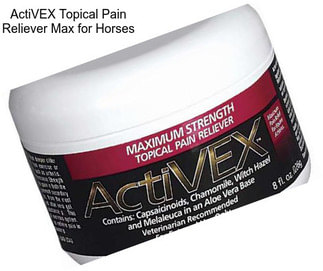 ActiVEX Topical Pain Reliever Max for Horses