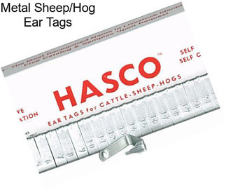 Metal Sheep/Hog Ear Tags