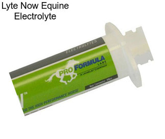 Lyte Now Equine Electrolyte