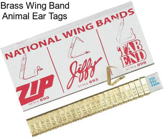 Brass Wing Band Animal Ear Tags