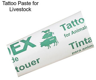 Tattoo Paste for Livestock