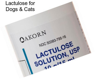 Lactulose for Dogs & Cats