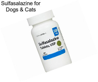 Sulfasalazine for Dogs & Cats