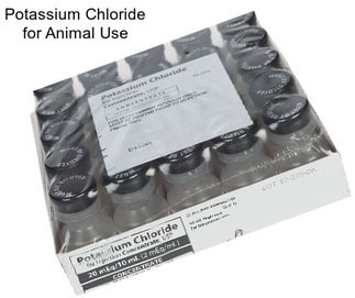 Potassium Chloride for Animal Use