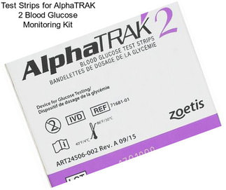 Test Strips for AlphaTRAK 2 Blood Glucose Monitoring Kit