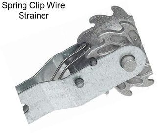 Spring Clip Wire Strainer