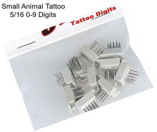 Small Animal Tattoo 5/16\