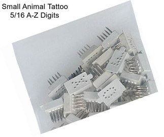 Small Animal Tattoo 5/16\