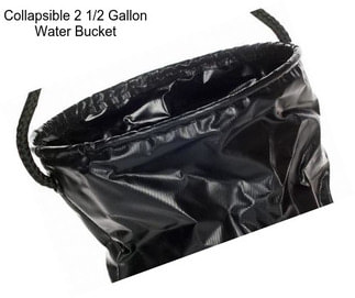 Collapsible 2 1/2 Gallon Water Bucket