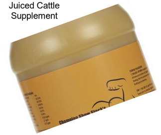 Juiced Cattle Supplement