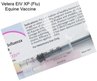 Vetera EIV XP (Flu) Equine Vaccine