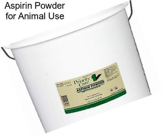 Aspirin Powder for Animal Use