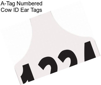 A-Tag Numbered Cow ID Ear Tags