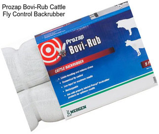 Prozap Bovi-Rub Cattle Fly Control Backrubber