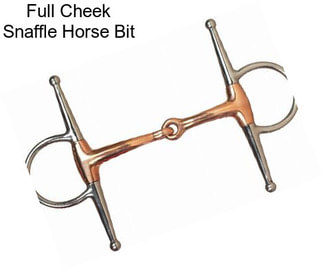 Full Cheek Snaffle Horse Bit