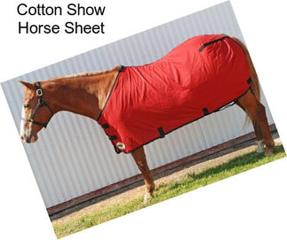 Cotton Show Horse Sheet