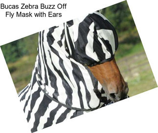Bucas Zebra Buzz Off Fly Mask with Ears