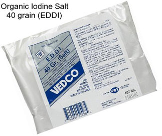 Organic Iodine Salt 40 grain (EDDI)