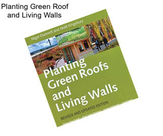 Planting Green Roof and Living Walls