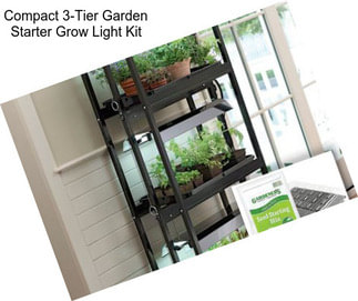 Compact 3-Tier Garden Starter Grow Light Kit