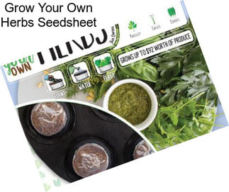 Grow Your Own Herbs Seedsheet