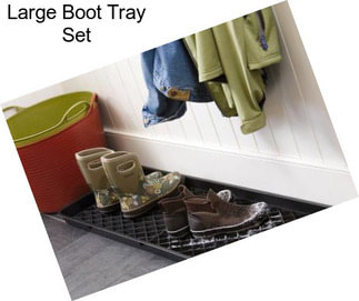 Large Boot Tray Set