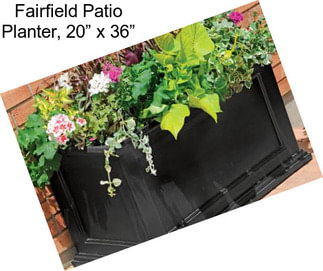 Fairfield Patio Planter, 20” x 36”
