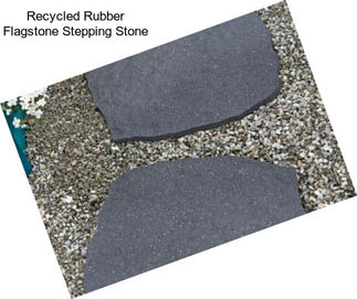 Recycled Rubber Flagstone Stepping Stone