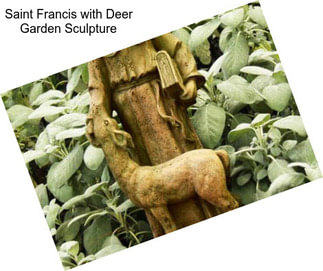 Saint Francis with Deer Garden Sculpture