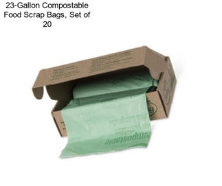 23-Gallon Compostable Food Scrap Bags, Set of 20