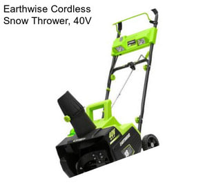 Earthwise Cordless Snow Thrower, 40V